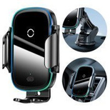 Baseus Automatic Electric Car Holder Qi Wireless Charger 15W Black (WXHW03-01)