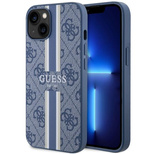 Guess GUHMP14MP4RPSB iPhone 14 Plus 6.7&quot; blue/blue hardcase 4G Printed Stripes MagSafe