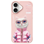 Etui Nimmy Cool&Cute 2.0 Cat na iPhone 16 - różowy