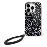 Karl Lagerfeld Zebra With Cord iPhone 16 Case - Purple