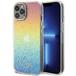 Etui Guess IML Faceted Mirror Disco Iridescent na iPhone 12/12 Pro - wielokolorowe