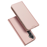 Wallet case with stand for Samsung Galaxy S23 FE Dux Ducis Skin Pro - pink