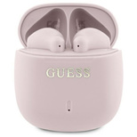 Guess GUTWSJ14ESGP TWS Bluetooth-Kopfhörer + Dockingstation, rosa/rosa, bedrucktes klassisches Logo