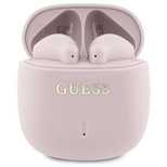 Guess słuchawki Bluetooth GUTWSJ14ESGP    TWS + stacja dokująca różowy/pink Printed Classic Logo