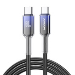 Joyroom S-A42 Crystal-Clear Series 60W USB-C - USB-C cable 1.2m - black