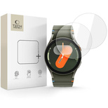 Szkło hartowane Tech-Protect Glass Fit+ 2-pack na Samsung Galaxy Watch 40 / 41 / 42 / 43 / 44 mm  - przezroczyste