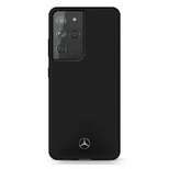 Mercedes Silicone Line Case für Samsung Galaxy S21 Ultra - Schwarz