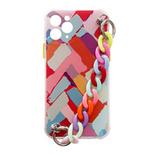 Color Chain Case Gel flexible elastische Hülle mit Kettenanhänger für Samsung Galaxy S21+ 5G (S21 Plus 5G) mehrfarbig (3)