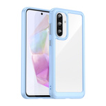 Etui Outer Space Case do Samsung Galaxy A26 pokrowiec z elastyczną ramką - niebieskie