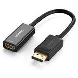 Ugreen Kabel von DisplayPort (männlich) auf HDMI (weiblich) (unidirektional) 1080P 60Hz 12bit Schwarz (40362)
