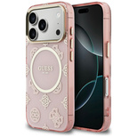 Guess IML Peony Dot MagSafe Hülle für iPhone 17 Pro – pink