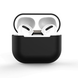 Schutzhülle für AirPods Pro, weiche Silikon-Kopfhörerabdeckung, Schwarz (Hülle C)