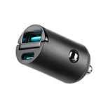 Joyroom JR-CCN18 65W USB-A/USB-C-Autoladegerät – Schwarz