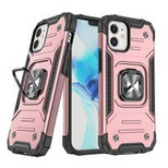 Wozinsky Ring Armor Case Kickstand Tough Rugged Cover for iPhone 12 mini pink