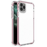 Spring Armor clear TPU gel rugged protective cover with colorful frame for iPhone 11 Pro Max pink