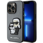 Karl Lagerfeld KLHCP14LSANKCPG iPhone 14 Pro 6.1" hardcase silver/silver Saffiano Karl & Choupette