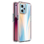 Spring Case for Realme 9 Pro+ / Realme 9 silicone cover with frame light pink