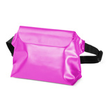 Wasserdichter PVC-Beutel / Hüfttasche – rosa