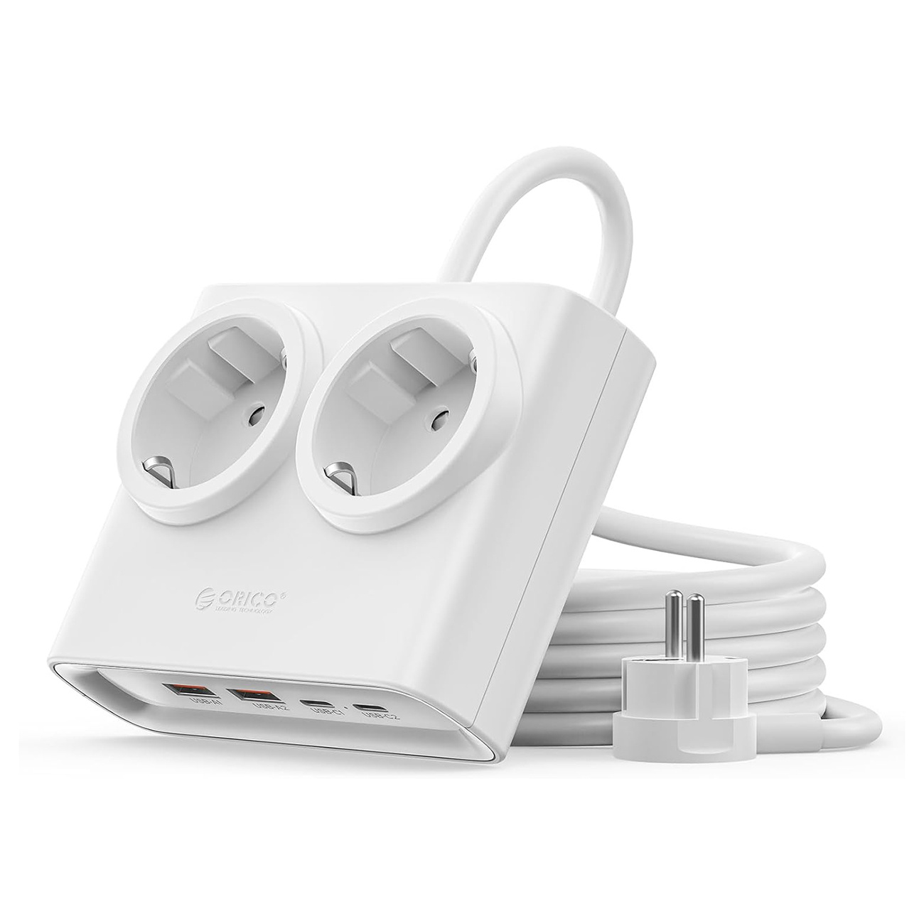 Listwa zasilająca Orico PDC25 6w1 25W z gniazdami AC i portami USB