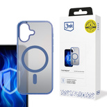 3mk Frosty MagCase Blue Case for Apple iPhone 16 Plus - Transparent