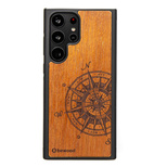 Etui Bewood Traveler Merbau drewniane na Samsung Galaxy S23 Ultra - jasnobrązowe