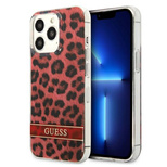 Guess GUHCP13LHSLEOR iPhone 13 Pro / 13 6.1&quot; red/red hardcase Leopard