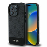 Guess 4G Bottom Stripe iPhone 16 Pro Case - Gray