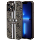 Guess GUHMP13XP4RPSW iPhone 13 Pro Max 6.7&quot; brown/brown hardcase 4G Printed Stripes MagSafe