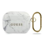 Etui Guess Marble Collection na AirPods Pro - białe