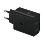 Samsung Power Adapter Duo EP-T5020XBEGEU Netzwerkladegerät 2x USB-C 50W - Schwarz