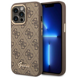 Guess GUHCP14XHG4SHW iPhone 14 Pro Max 6,7&quot; braun/braune Hartschale 4G Vintage Gold Logo