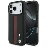 BMW M Perforated Stripe Logo MagSafe Case für iPhone 17 Pro – Rot