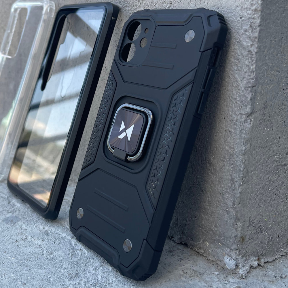 Wozinsky Ring Armor pancerne etui na telefon z funkcją podstawki i uchwytem Ring