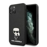 Etui Karl Lagerfeld Saffiano Ikonik Metal na iPhone 11 Pro Max - czarne