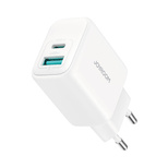 Joyroom JR-TCF21 Netzwerkladegerät USB-C / USB-A 20W PD / QC 3.0 - Weiß