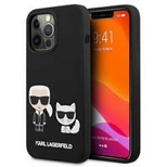 Karl Lagerfeld KLHCP13LSSKCK iPhone 13 Pro / 13 6.1&quot; hardcase black/black Silicone Karl &amp; Choupette