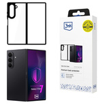 3mk Satin Armor Case+ für Samsung Galaxy Z Fold 7 - Transparent Schwarz