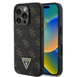 Etui Guess New 4G Triangle na iPhone 16 Pro Max - czarne