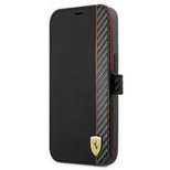 Ferrari FESAXFLBKP13SBK iPhone 13 mini 5.4&quot; black/black book On Track Carbon Stripe