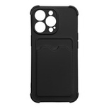 Card Armor Case Cover für iPhone 13 Mini Card Wallet Silikon Air Bag Armor Black