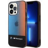 Etui BMW Half Tricolor na iPhone 14 Pro Max 6,7" - czarne
