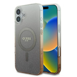 Guess IML Glitter Gradient MagSafe-Hülle für iPhone 16 Plus – braun