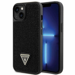 Guess GUHCP14SHDGTPK iPhone 14 6.1" black/black hardcase Rhinestone Triangle