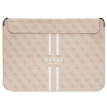 Guess 4G Printed Stripes cover for a 16&quot; laptop - pink