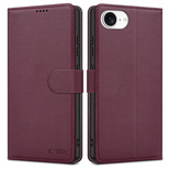 Tech-Protect Wallet Case for iPhone 16e - Burgundy