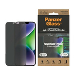 PanzerGlass Ultra-Wide Fit Antibakterieller Sichtschutz aus gehärtetem Glas mit Positionierer für iPhone 14 Plus / 13 Pro Max