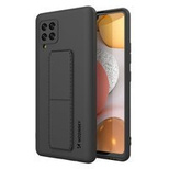 Wozinsky Kickstand Case Silikon Stand Cover für Samsung Galaxy A42 5G Schwarz