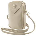 Guess Zip Triangle 4G phone bag - gold