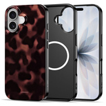 Tech-Protect Lamano MagSafe case for iPhone 16 - black and red