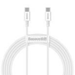 Baseus CATYS-C02 USB-C - USB-C PD QC FCP cable 100W 5A 2m - white